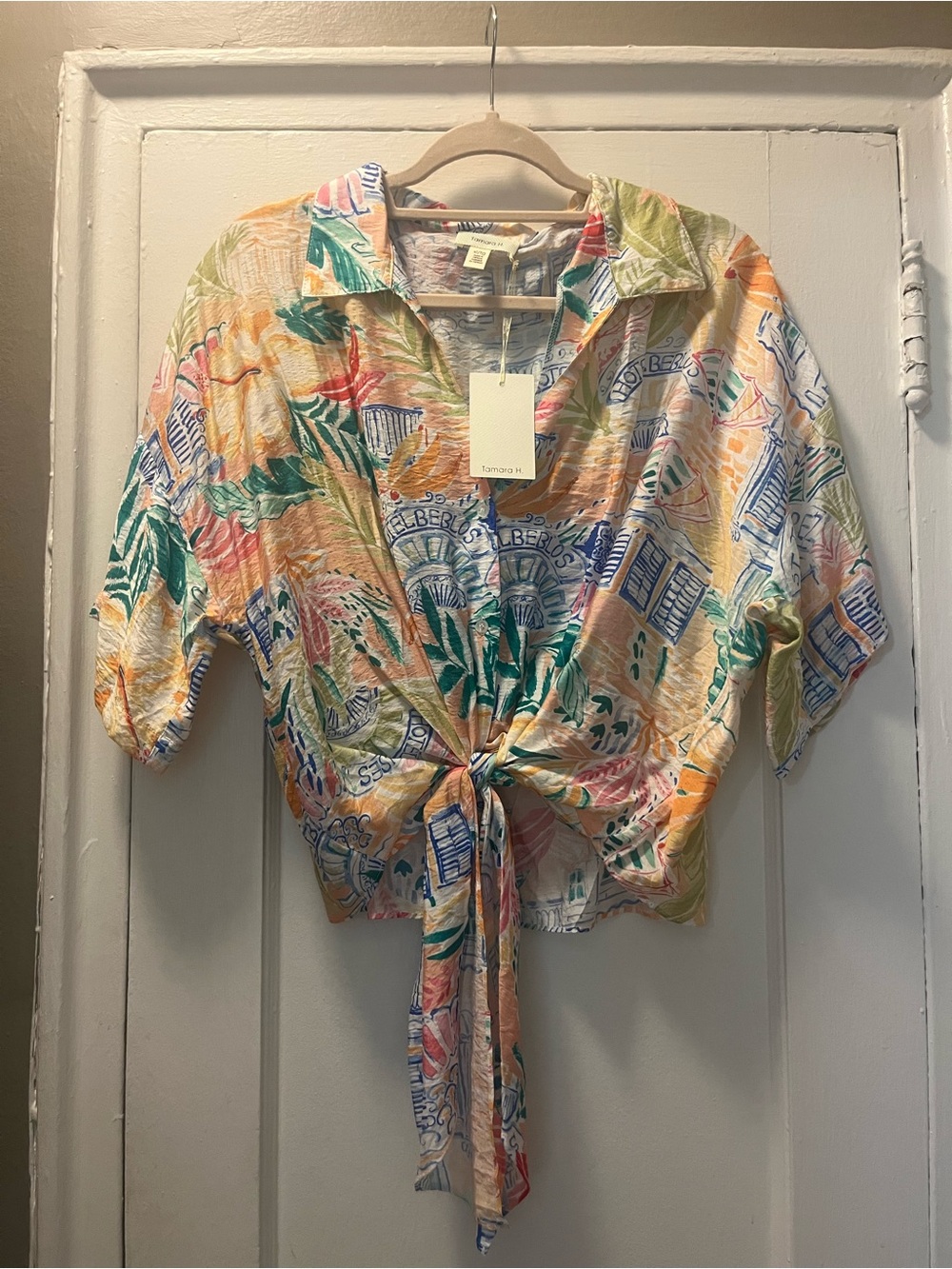 Tamara H Tie Front Blouse